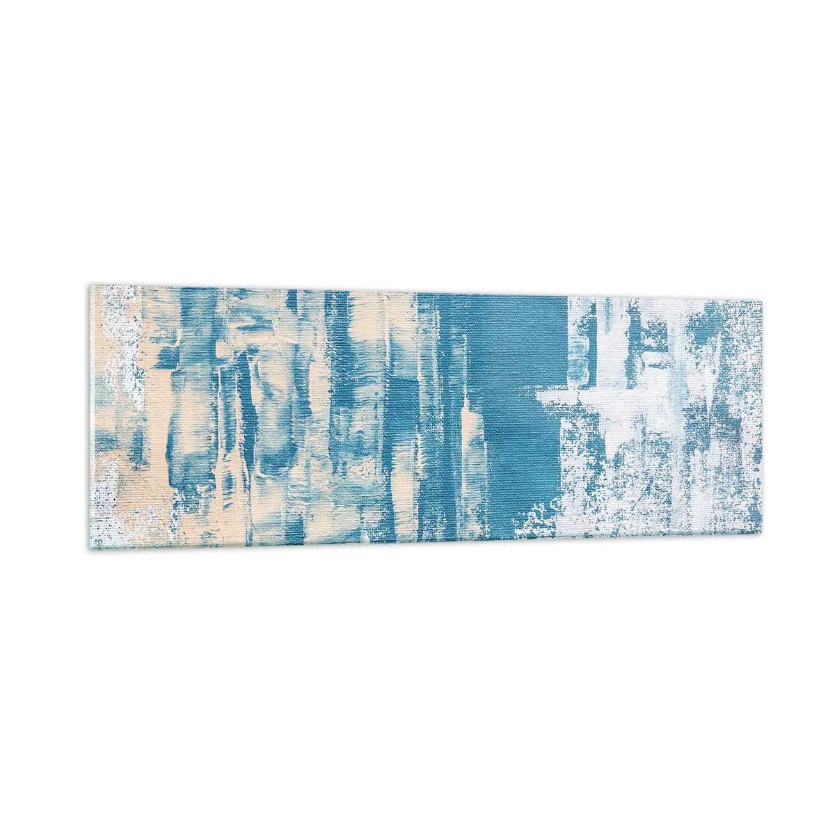 Glasbild - Bild auf glas - Durch einen Eiszapfen - 90x30 cm