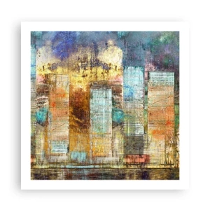 Poster - Sonnige Metropole - 60x60 cm