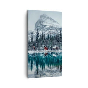 Bild auf Leinwand - Leinwandbild - Kanadischer Rückzug - 45x80 cm