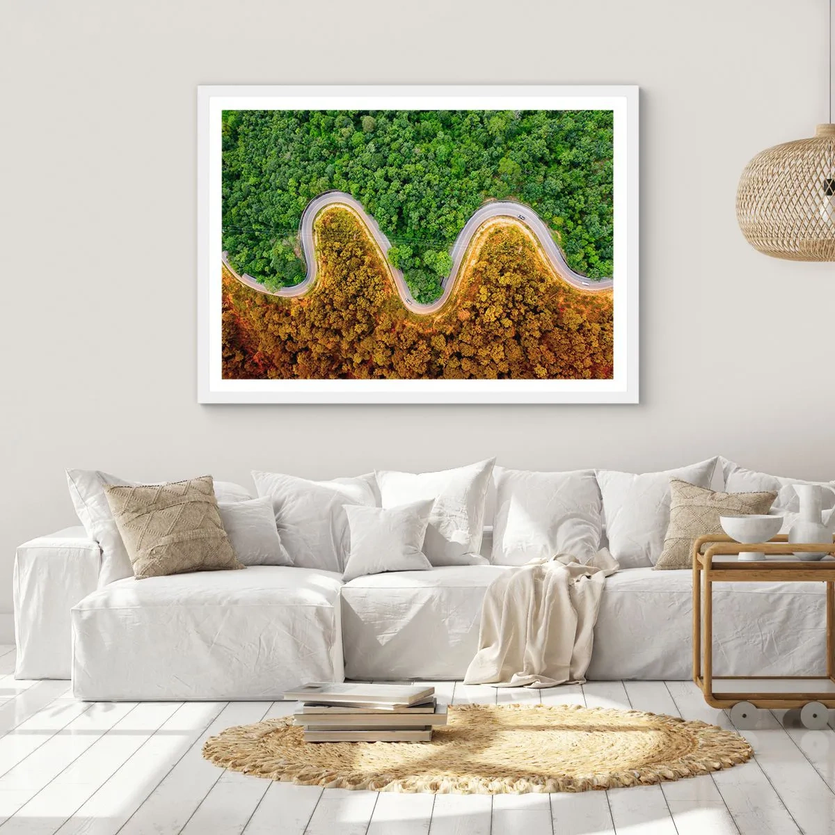 Poster in einem weißen Rahmen - Grenzen und Durchbrüche - 100x70 cm
