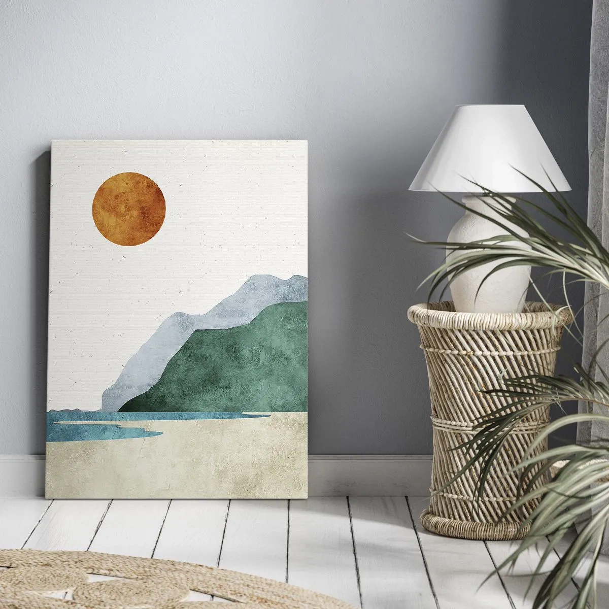 Bild auf Leinwand - Leinwandbild - Landschaft, wie sie sein sollte - 45x80 cm