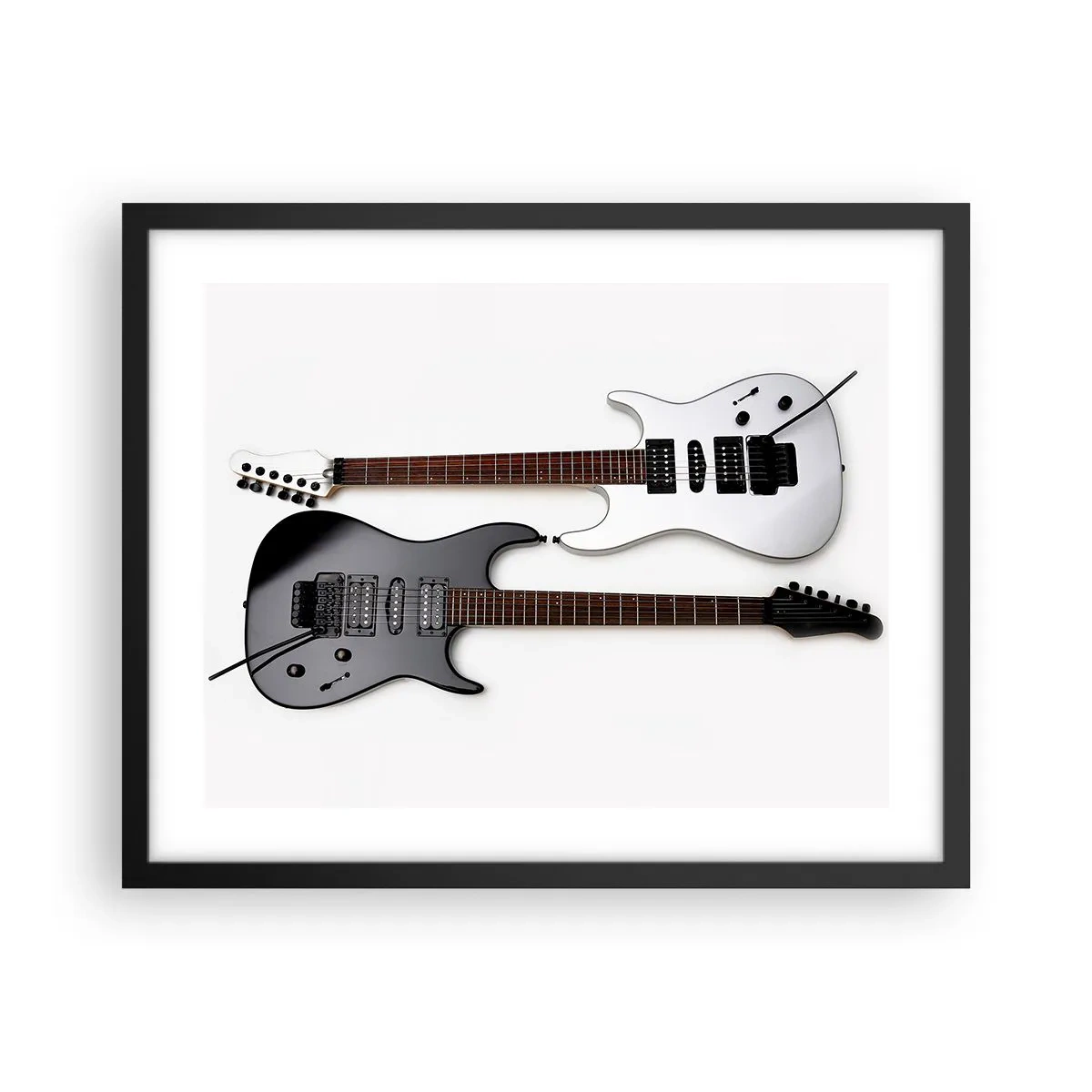 Poster in einem schwarzem Rahmen - Harmonie der Formen - 50x40 cm