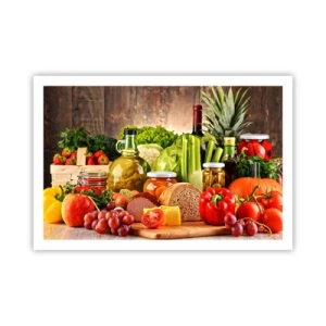 Poster - Geräuchert, gebacken und eingelegt - 91x61 cm