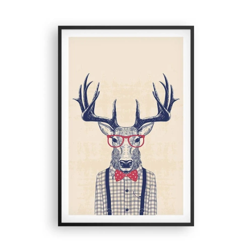 Poster in einem schwarzem Rahmen - Eine lustige Extravaganz - 61x91 cm