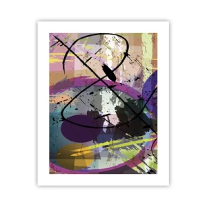 Poster - Du kannst geradeaus oder umhergehen - 40x50 cm