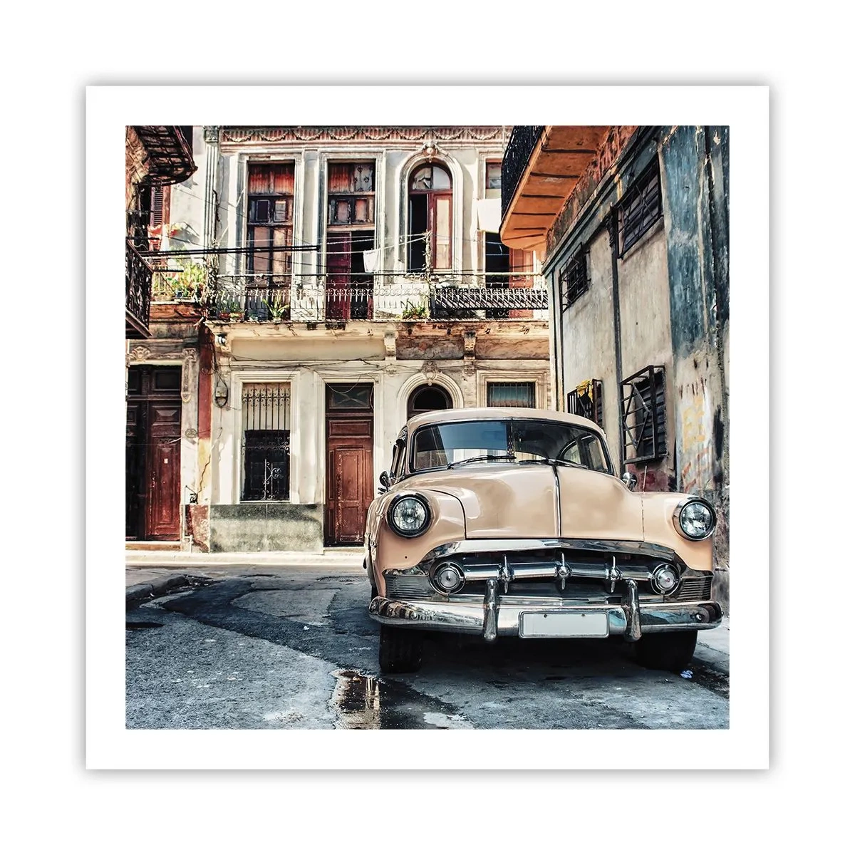 Poster - Die Siesta in Havanna - 60x60 cm
