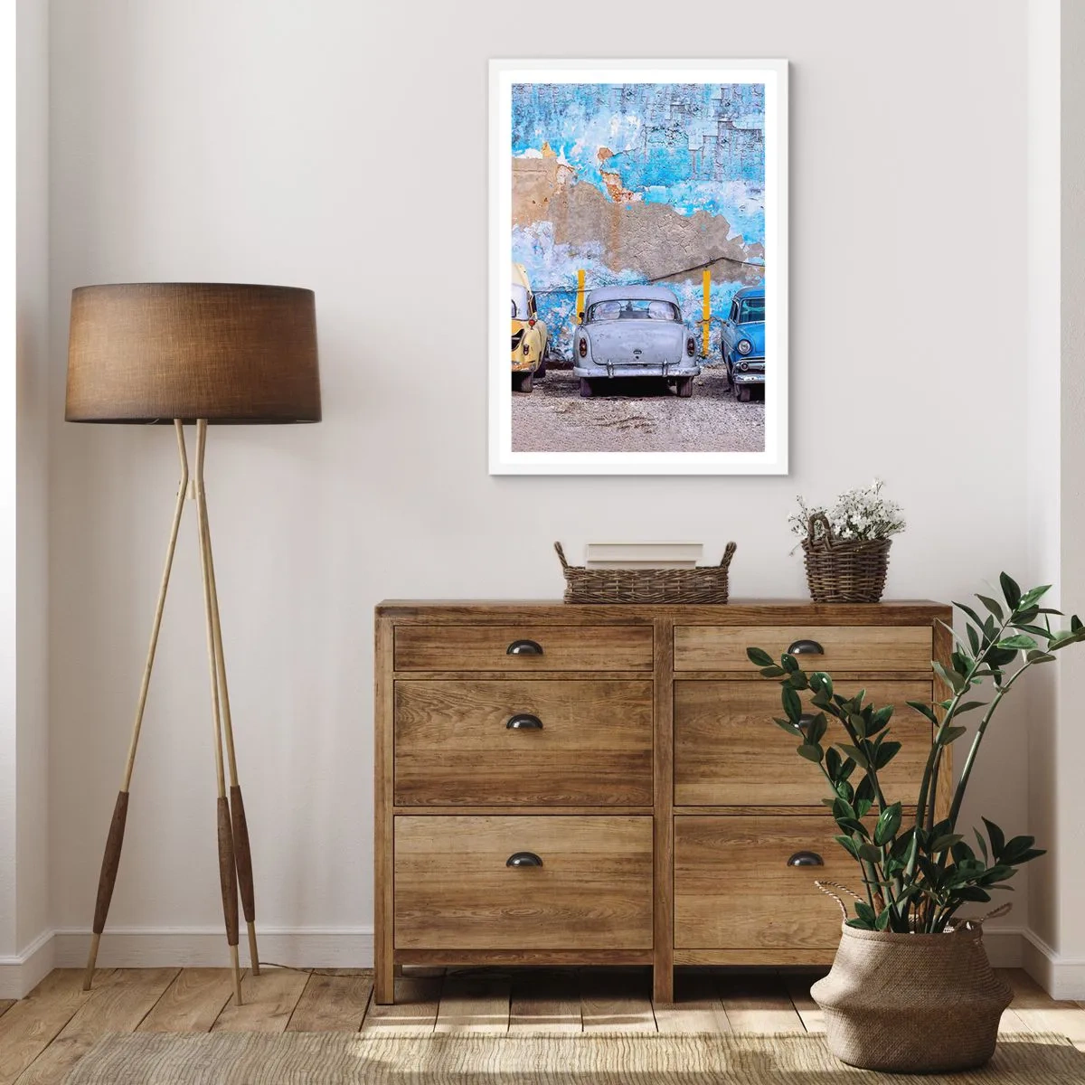 Poster in einem weißen Rahmen - Treffen der Veteranen - 61x91 cm