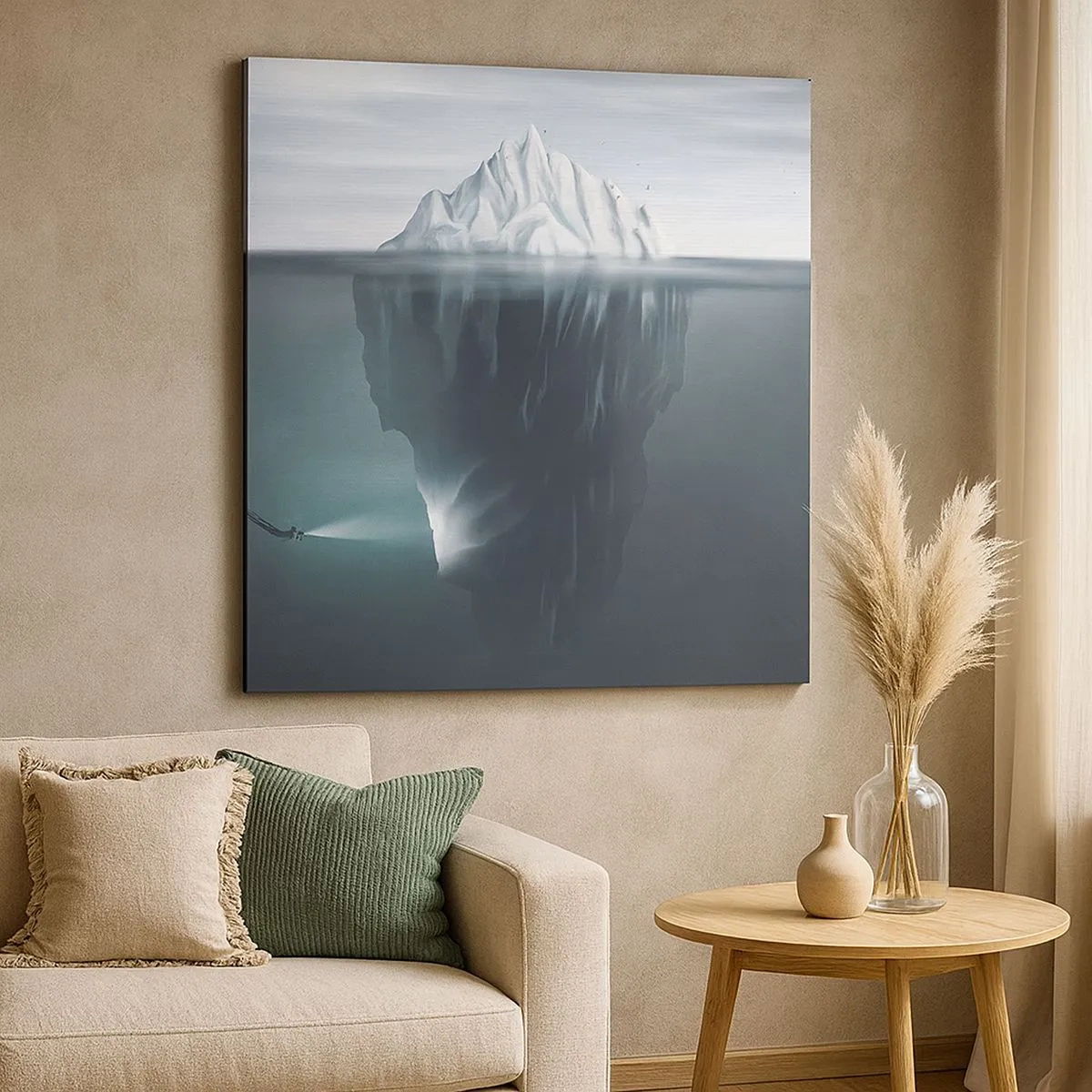 Bild auf Leinwand - Leinwandbild - Unterwassergeheimnis - 30x30 cm