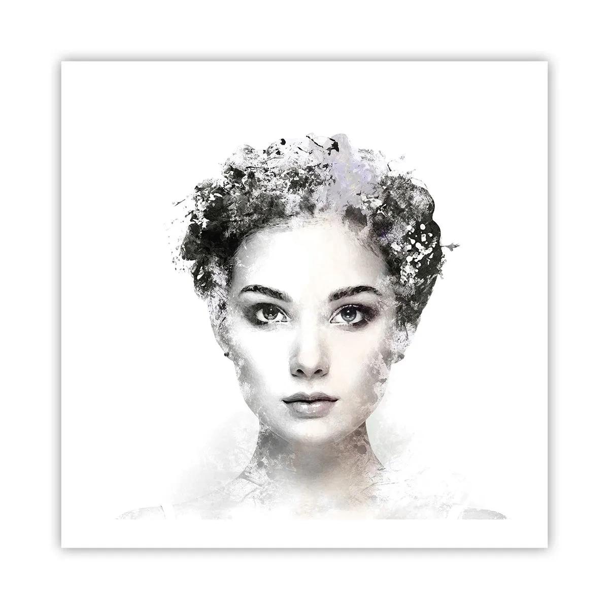 Poster - Ein äußerst stilvolles Portrait - 60x60 cm