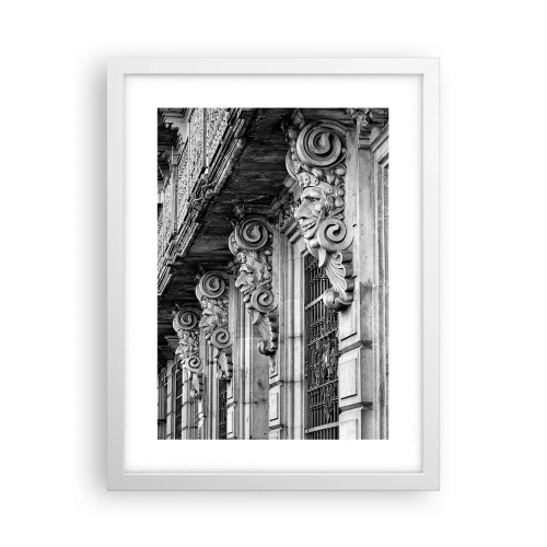 Poster in einem weißen Rahmen - Erstaunliches Barcelona - 30x40 cm