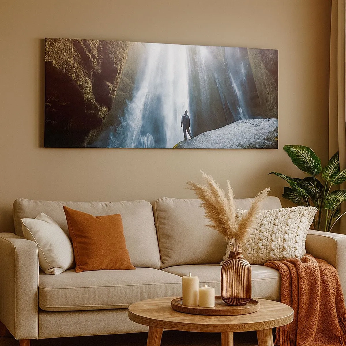 Bild auf Leinwand - Leinwandbild - Wiederherstellung der Proportionen - 100x40 cm