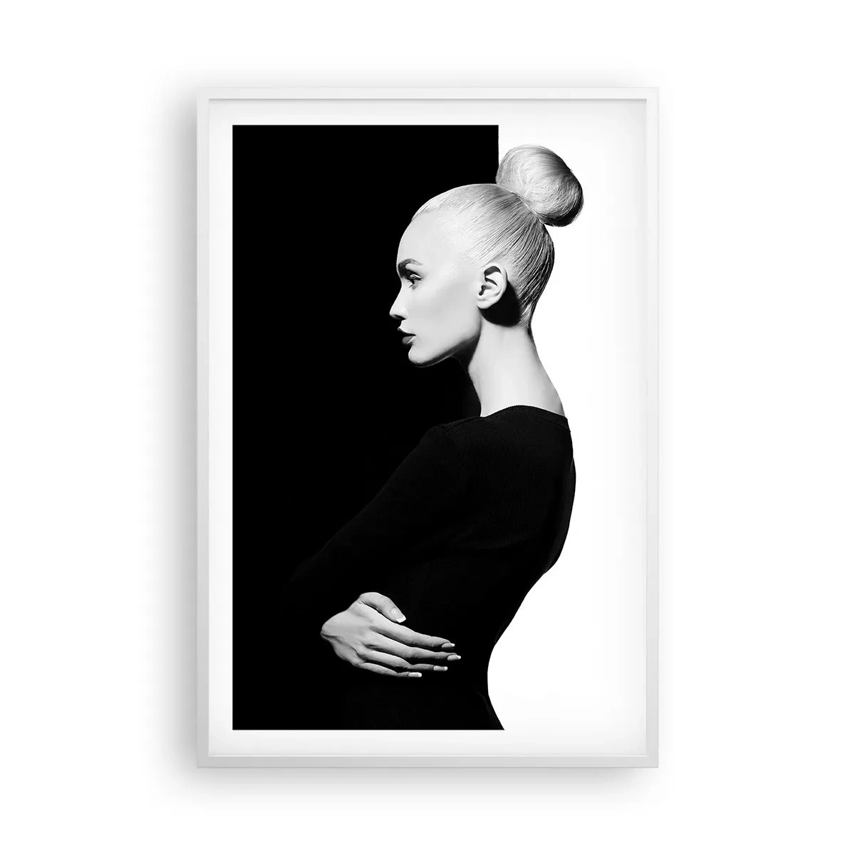 Poster in einem weißen Rahmen - Einfach eine Frau - 61x91 cm