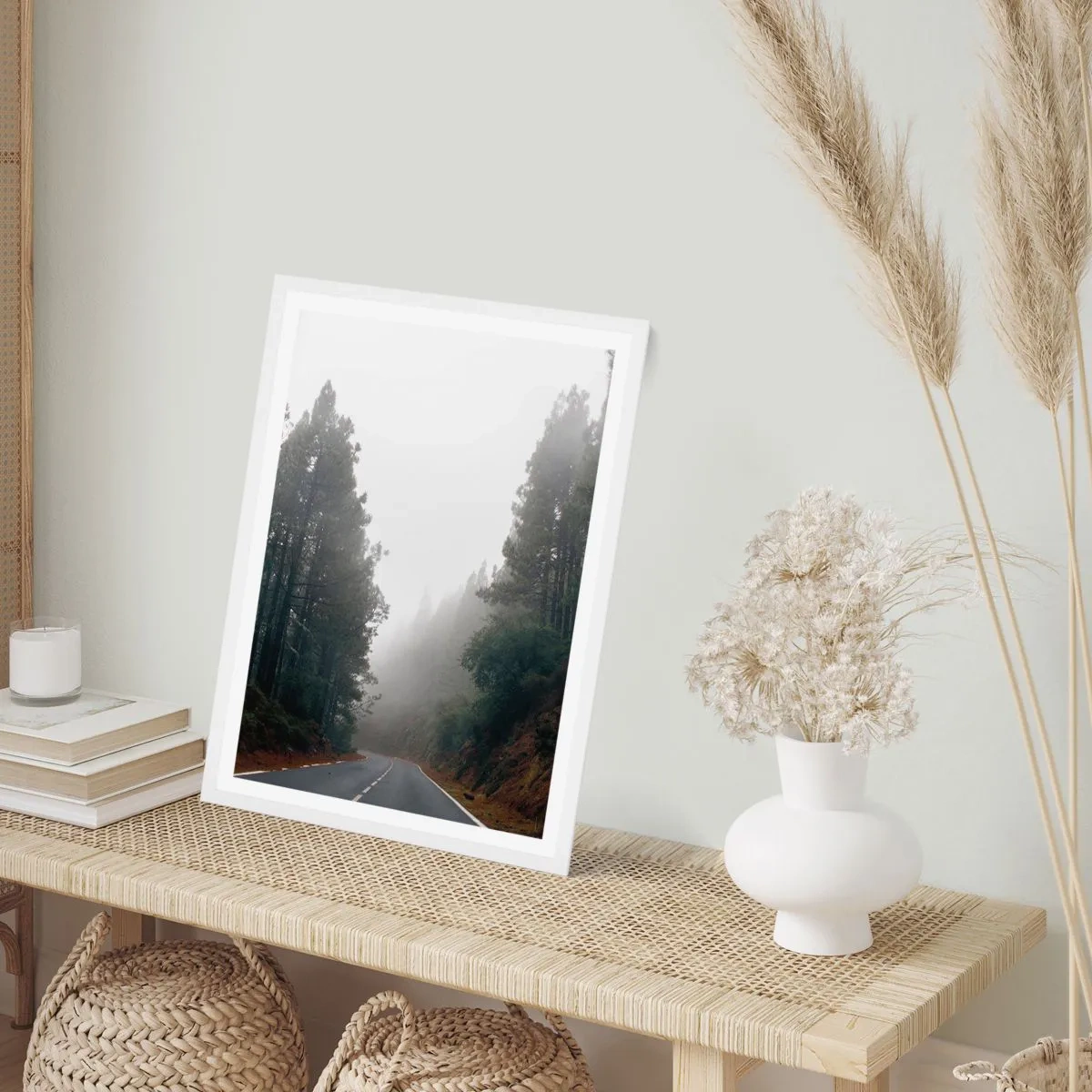 Poster in einem weißen Rahmen - Eine Geschichte von einem magischen Wald - 70x100 cm