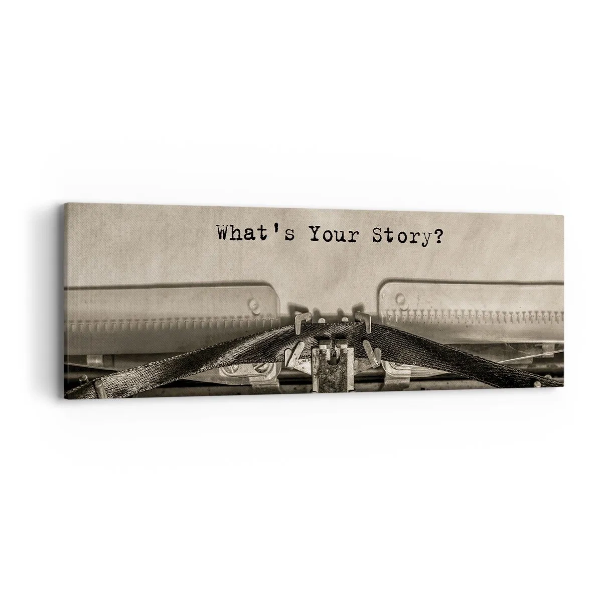 Bild auf Leinwand - Leinwandbild - Erzähl es mir - 90x30 cm