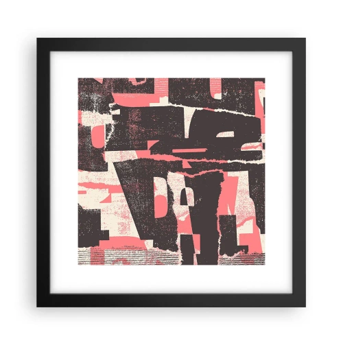 Poster in einem schwarzem Rahmen - All dieser Lärm - 30x30 cm