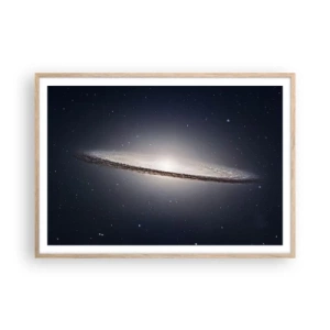 Poster in einem Rahmen aus heller Eiche - Vor langer Zeit in einer weit entfernten Galaxie ... - 100x70 cm
