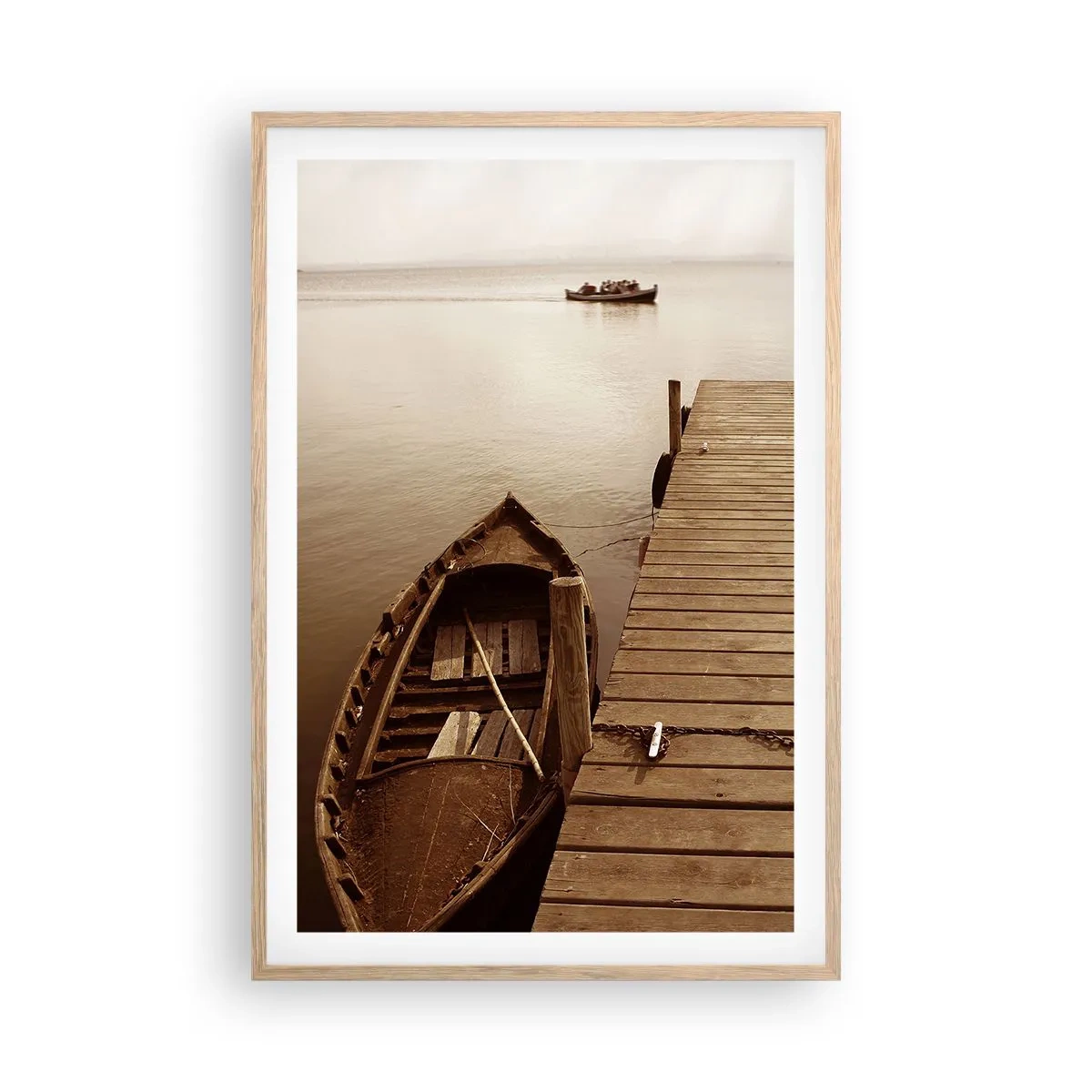 Poster in einem Rahmen aus heller Eiche - Großer Frieden - 61x91 cm