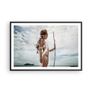 Poster in einem schwarzem Rahmen - Königin der Tropen - 91x61 cm