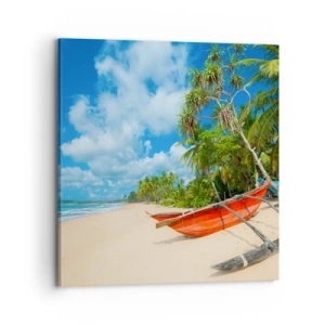 Bild auf Leinwand - Leinwandbild - Der Charme der Tropen - 70x70 cm