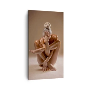 Bild auf Leinwand - Leinwandbild - Die Einheit von Körper und Geist - 45x80 cm