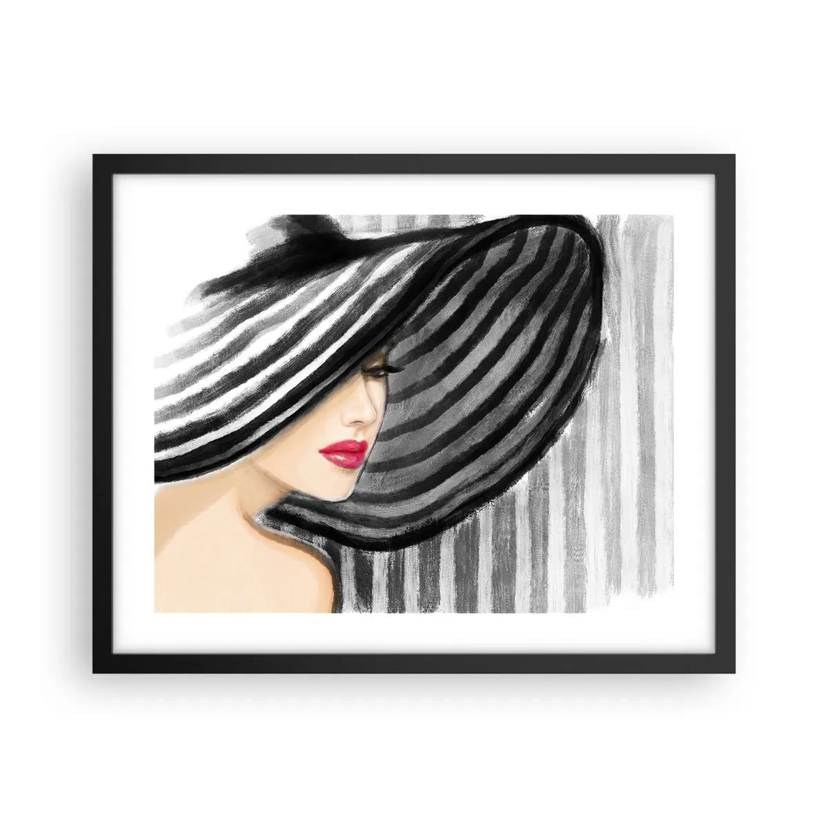 Poster in einem schwarzem Rahmen - Wo soll ich dich finden? - 50x40 cm