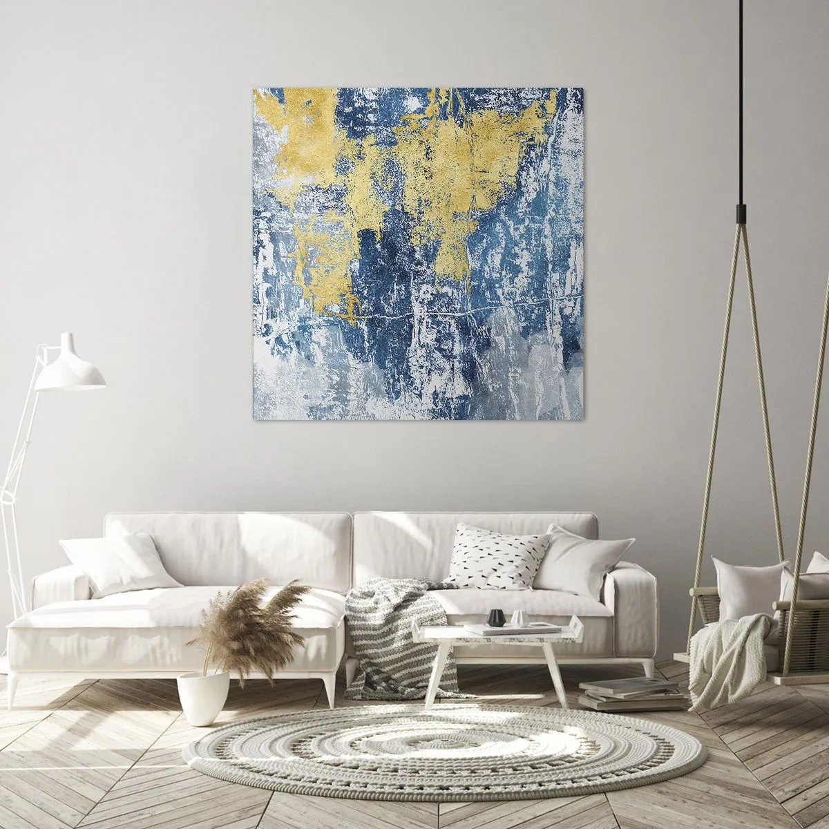 Bild auf Leinwand - Leinwandbild - Abstraktion voller Wetter - 40x40 cm