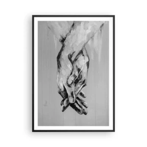 Poster in einem schwarzem Rahmen - Anfang… - 70x100 cm