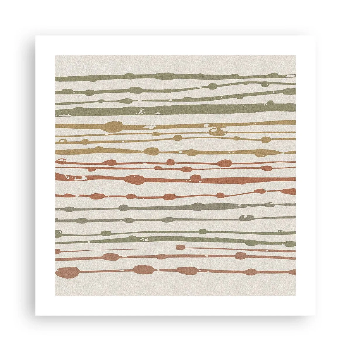 Poster - Musikalische Notation von Farben - 50x50 cm