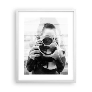 Poster in einem weißen Rahmen - Schöpfer und Material - 40x50 cm