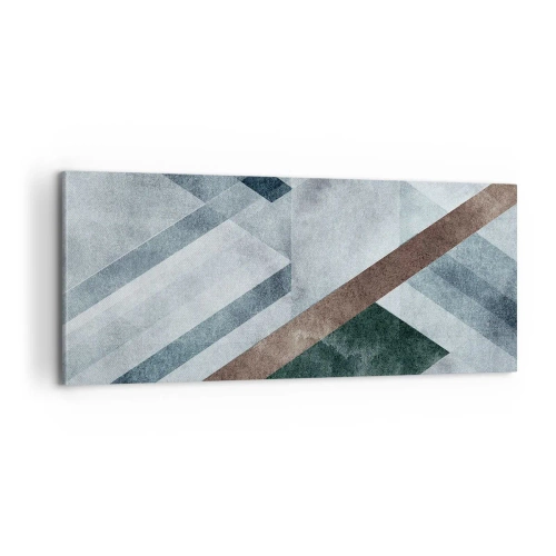 Bild auf Leinwand - Leinwandbild - Anspruchsvolle Eleganz der Geometrie - 100x40 cm