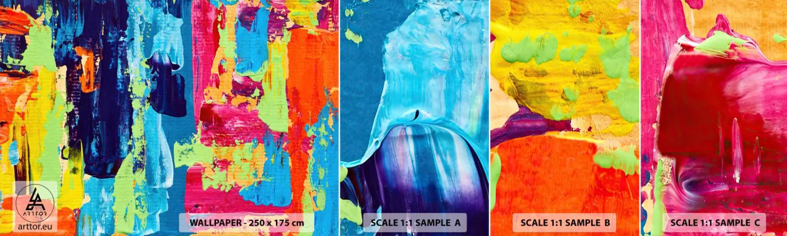 Fototapetenmuster Standard Eco - Das Leben ist wunderschoen! - Abstraktion, Grafik, Stück - 100x30 cm