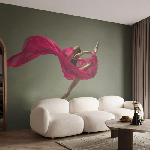 Selbstklebende Fototapete Deluxe Sticker - Tanzende Flamme - Tänzer, Ballerina, Ballett - 100x70 cm