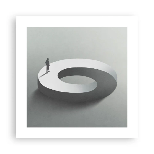 Poster - Und wie soll man davon klug werden - 40x40 cm