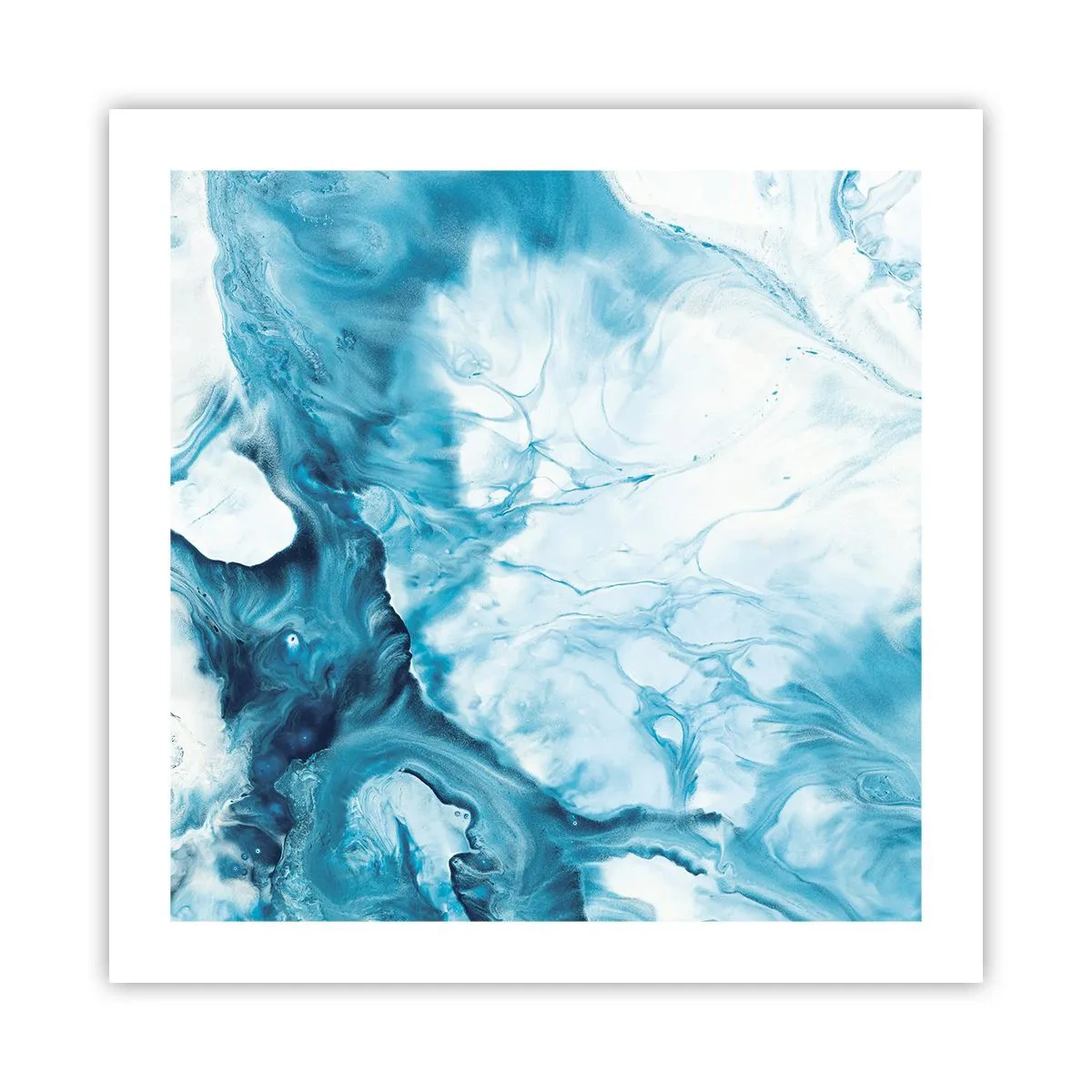 Poster - Blaues Konzert - 50x50 cm