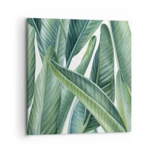 Bild auf Leinwand - Leinwandbild - An und für sich Grün - 70x70 cm