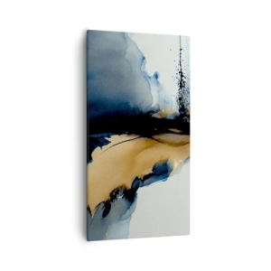 Bild auf Leinwand - Leinwandbild - Hinter dem Vorhang - 55x100 cm