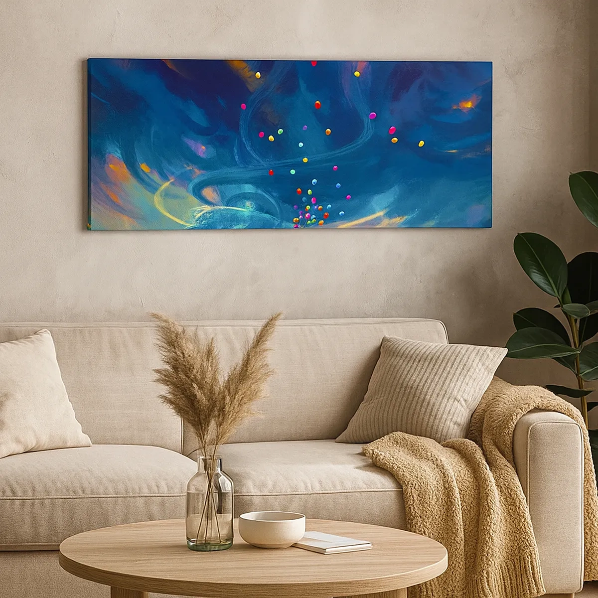 Bild auf Leinwand - Leinwandbild - Zum blauen Wind - 30x30 cm