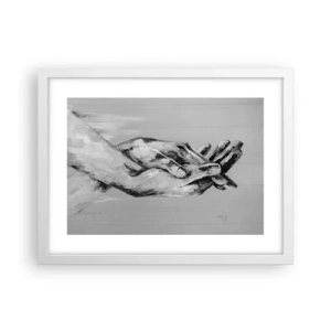 Poster in einem weißen Rahmen - Anfang… - 40x30 cm