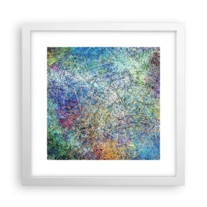 Poster in einem weißen Rahmen - Es ist nicht so einfach - 30x30 cm