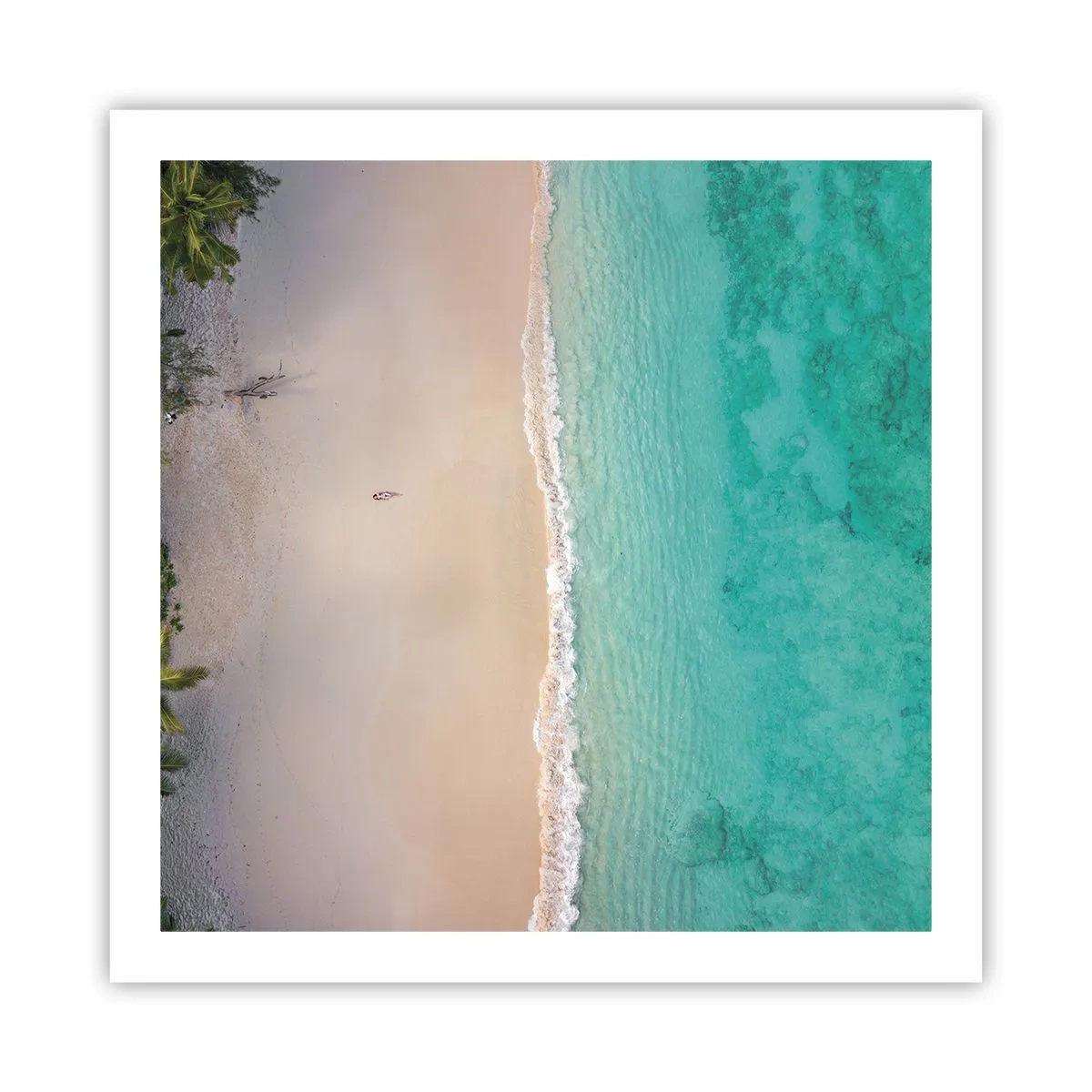 Poster - Paradiesstrand - 60x60 cm