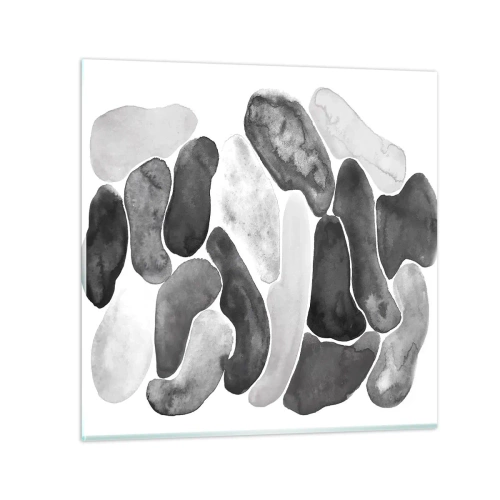 Glasbild - Bild auf glas - Felsige Abstraktion - 70x70 cm