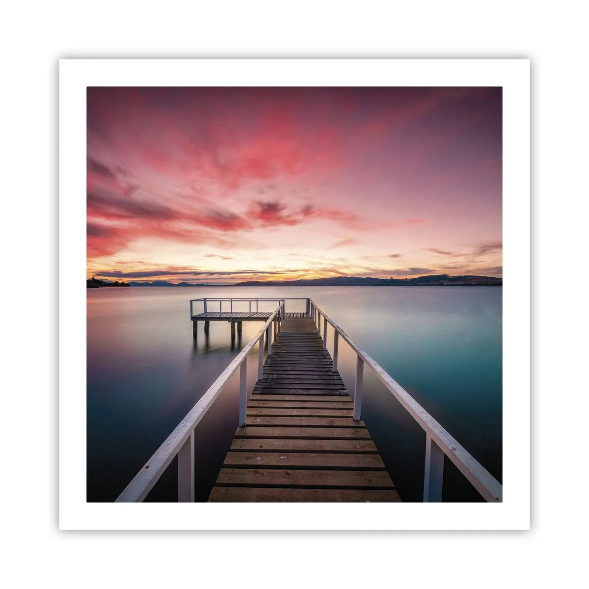 Poster - Die sanfte Flamme des Abends - 60x60 cm