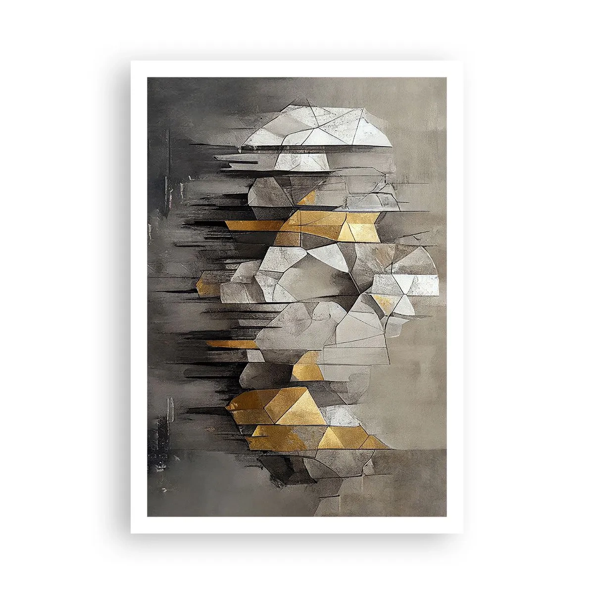 Poster - Komposition aus Eis und Licht - 70x100 cm