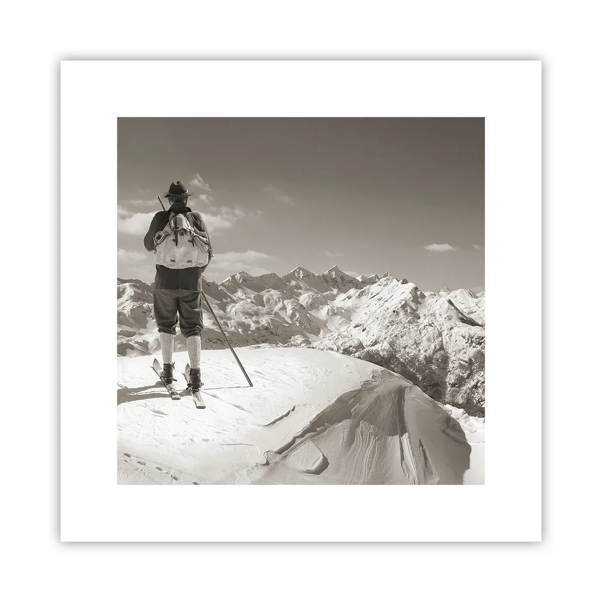 Poster - Und die Berge bleiben unverändert - 30x30 cm
