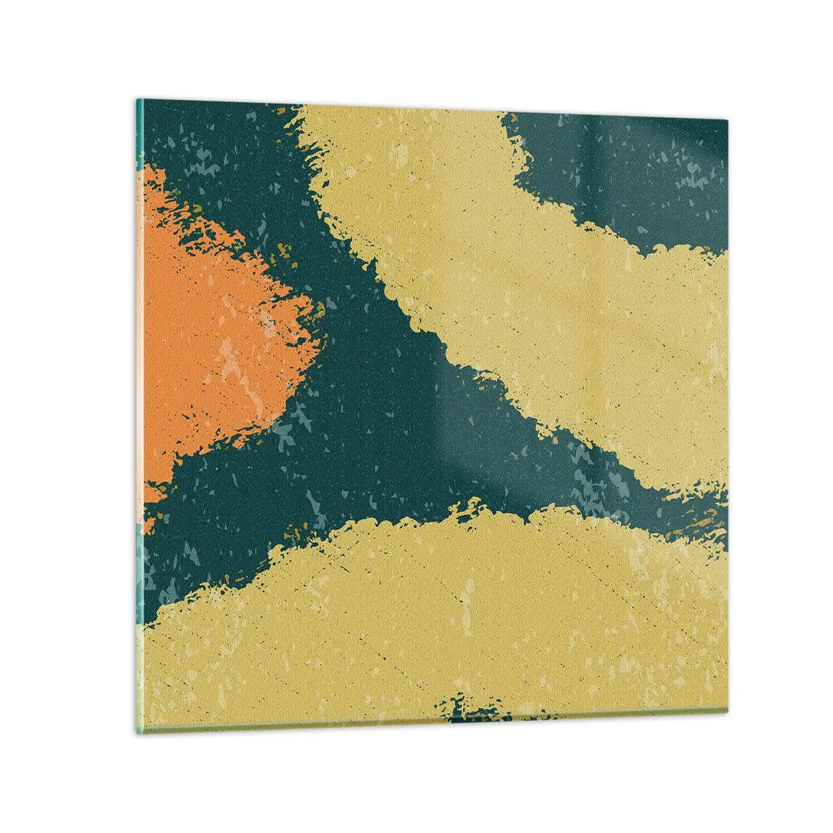 Glasbild - Bild auf glas - Abstraktion – langsame Bewegung - 30x30 cm