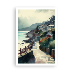 Poster - Mittelmeerstadt - 70x100 cm