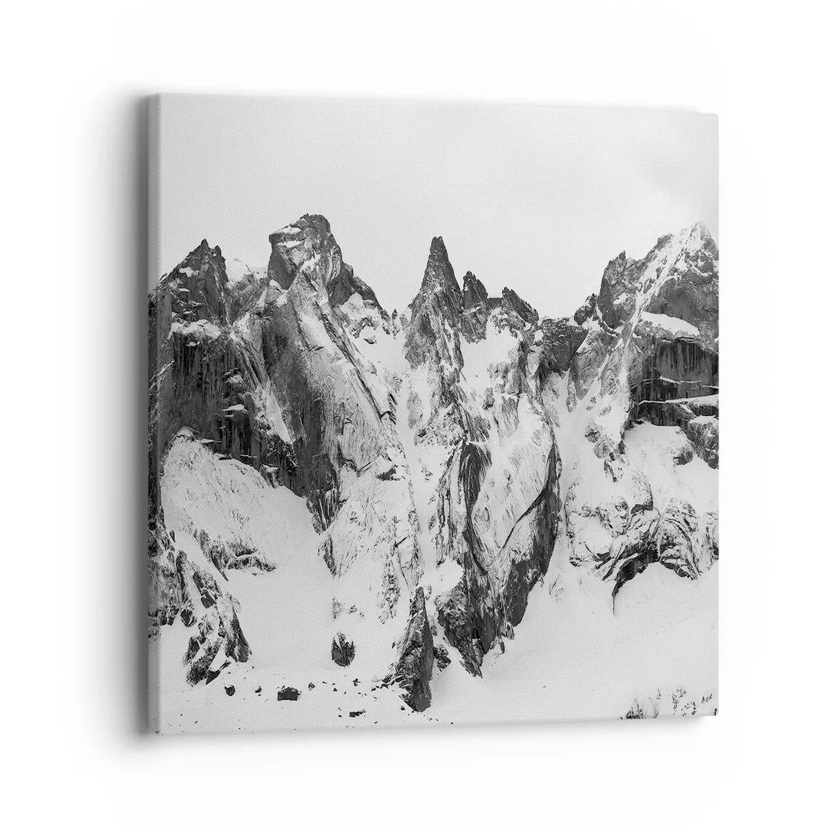 Bild auf Leinwand - Leinwandbild - Gefährlicher Granitgrat - 40x40 cm