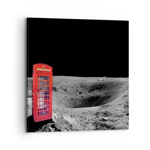 Bild auf Leinwand - Leinwandbild - Ein kosmischer Witz - 70x70 cm