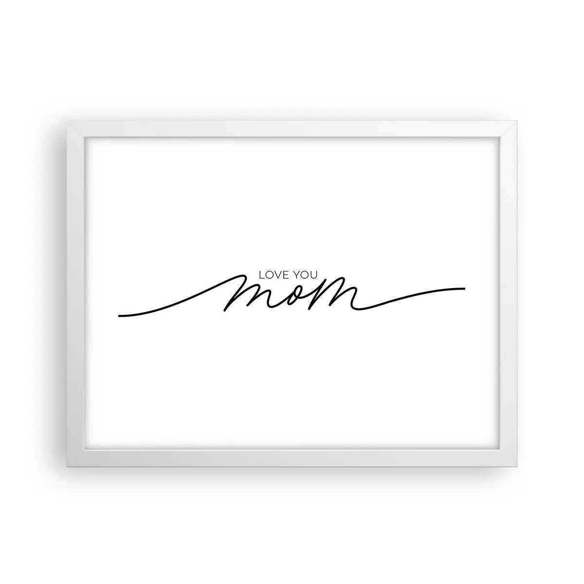 Poster in einem weißen Rahmen - Große Emotionen - 40x30 cm