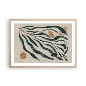 Poster in einem Rahmen aus heller Eiche - Im Grünen - 70x50 cm